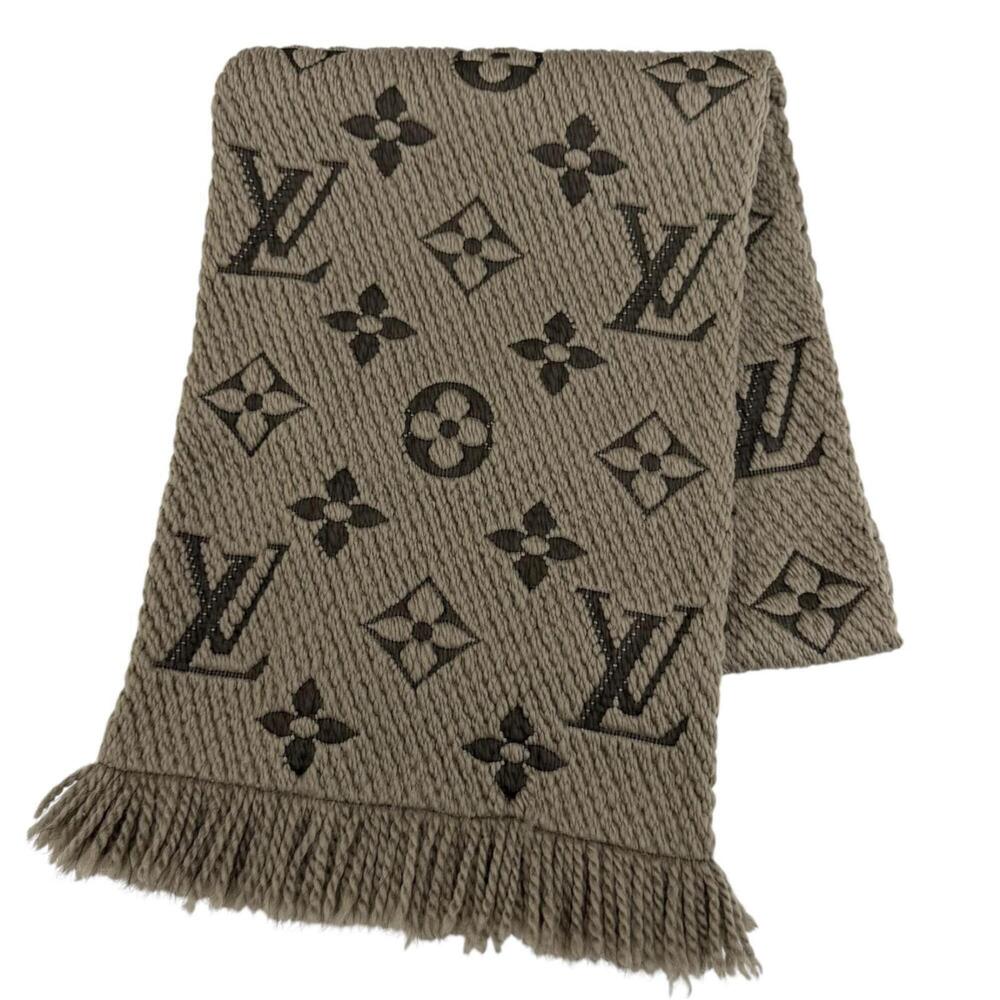 LOUIS VUITTON M72242 Echarpe Logomania Wool Silk Verone Stole Scarf, Made in ...